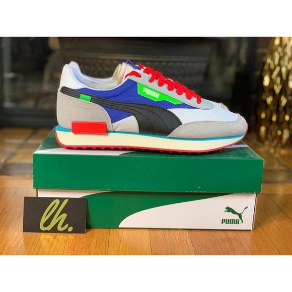 Size 10 Puma Future Rider Ride On "Dazzling Blue" - Picture 3 of 5